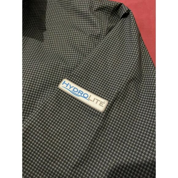 FOOTJOY Short Sleeve Golfing Shirt 1/2 Zip Houndstooth Embroidered Size Medium - Picture 6 of 7